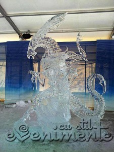 Sculptura gheata dragon